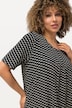 Printed Short Sleeve Knit Tunic