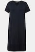 Jersey-Midikleid, A-Linie, Tunika-Ausschnitt, Halbarm