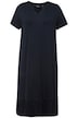 Žerzejové midi šaty, A střih, tunikový výstřih, krátké rukávy