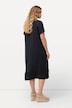 Jersey-Midikleid, A-Linie, Tunika-Ausschnitt, Halbarm