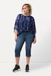 Corsaire en jean stretch Sienna, jambe étroite et taille élastique