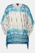 Bluse, doppellagig, Oversized, Rundhals, Halbarm