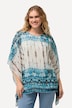 Bluse, doppellagig, Oversized, Rundhals, Halbarm