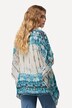 Bluse, doppellagig, Oversized, Rundhals, Halbarm