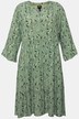 Midikleid, floraler Druck, Tunika-Ausschnitt, Halbarm