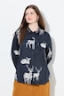 Skjortebluse, countryprint, skjortekrave, lange ærmer