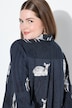 Skjortebluse, countryprint, skjortekrave, lange ærmer