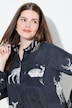 Skjortebluse, countryprint, skjortekrave, lange ærmer