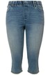 Capri džíny Sienna, třásňový lem, úzké nohavice, elastický pas