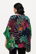 Bluse, dobbelt lag, oversized, V-udskæring, korte ærmer