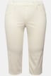 Corsaire 7/8 Sienna. Tissu stretch, jambe étroite et bord frangé