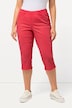 Caprihose Sienna, Fransensaum, schmales Bein, Stretch