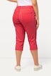 Caprihose Sienna, Fransensaum, schmales Bein, Stretch