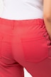Caprihose Sienna, Fransensaum, schmales Bein, Stretch