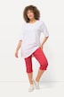 Caprihose Sienna, Fransensaum, schmales Bein, Stretch