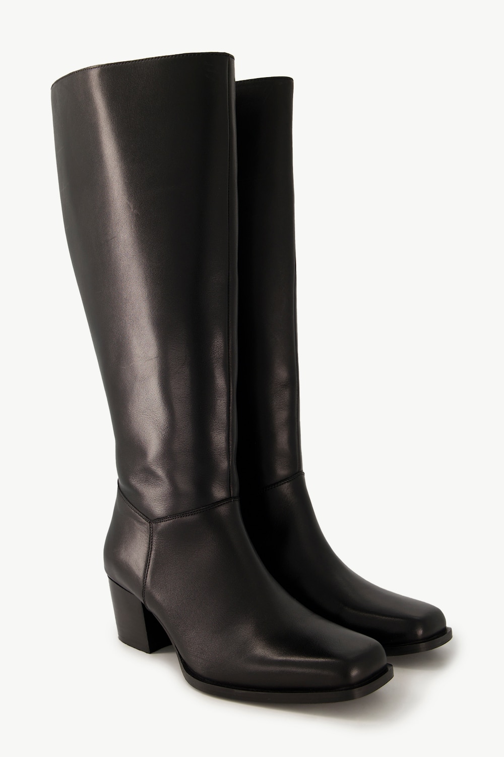 Lederstiefel, Damen, schwarz, Größe: 41, Polyester/Leder, Ulla Popken