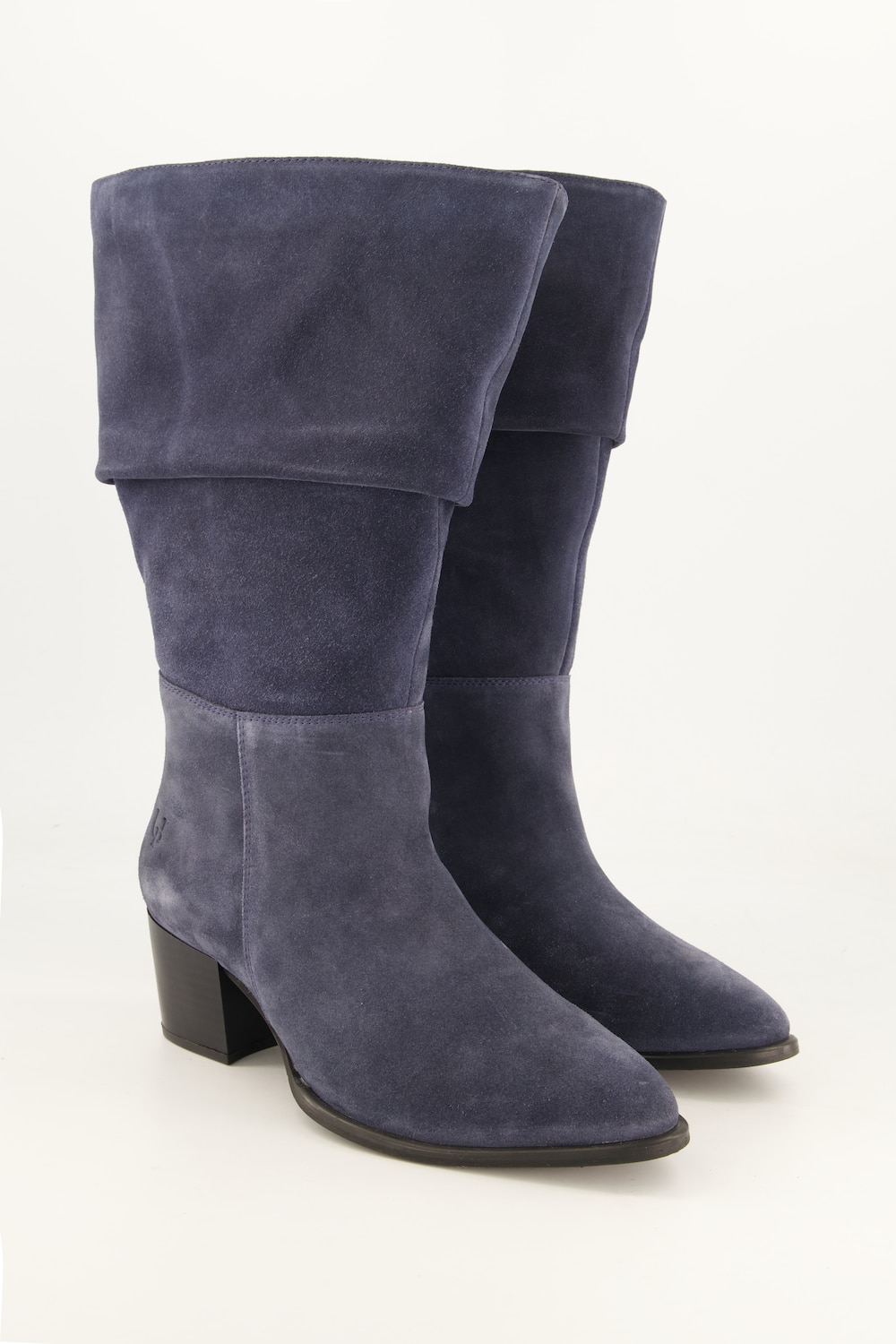 Slouchy-Stiefel, XL-Schaft, Suede, Lammwolle, Weite H