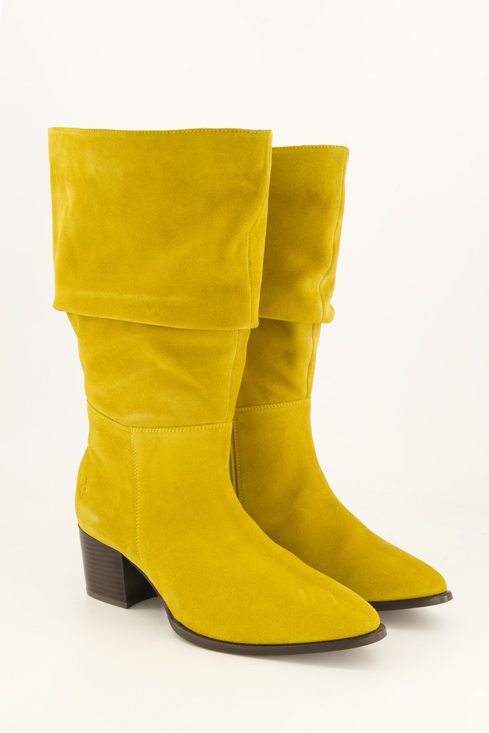 Slouchy-Stiefel, XL-Schaft, Suede, Lammwolle, Weite H