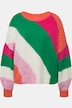 Pullover, oversized, Blockstreifen, Rundhals, Langarm