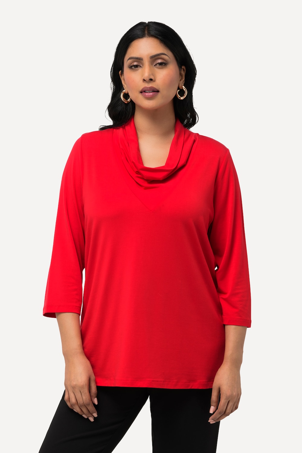 Große Größen Shirt, Damen, rot, Größe: 42/44, Synthetische Fasern, Ulla Popken