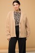 Strickjacke, oversized, Strukturstrick, V-Ausschnitt, Langarm