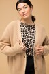 Strickjacke, oversized, Strukturstrick, V-Ausschnitt, Langarm