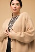 Strickjacke, oversized, Strukturstrick, V-Ausschnitt, Langarm