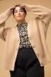 Strickjacke, oversized, Strukturstrick, V-Ausschnitt, Langarm