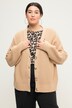 Strickjacke, oversized, Strukturstrick, V-Ausschnitt, Langarm
