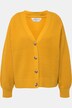Strickjacke, oversized, Strukturstrick, V-Ausschnitt, Langarm
