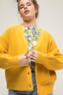 Strickjacke, oversized, Strukturstrick, V-Ausschnitt, Langarm