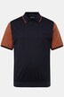 koszulka polo Men+, krój maskujący brzuch, kontrastowe rękawy 1/2, do rozm. 84/86