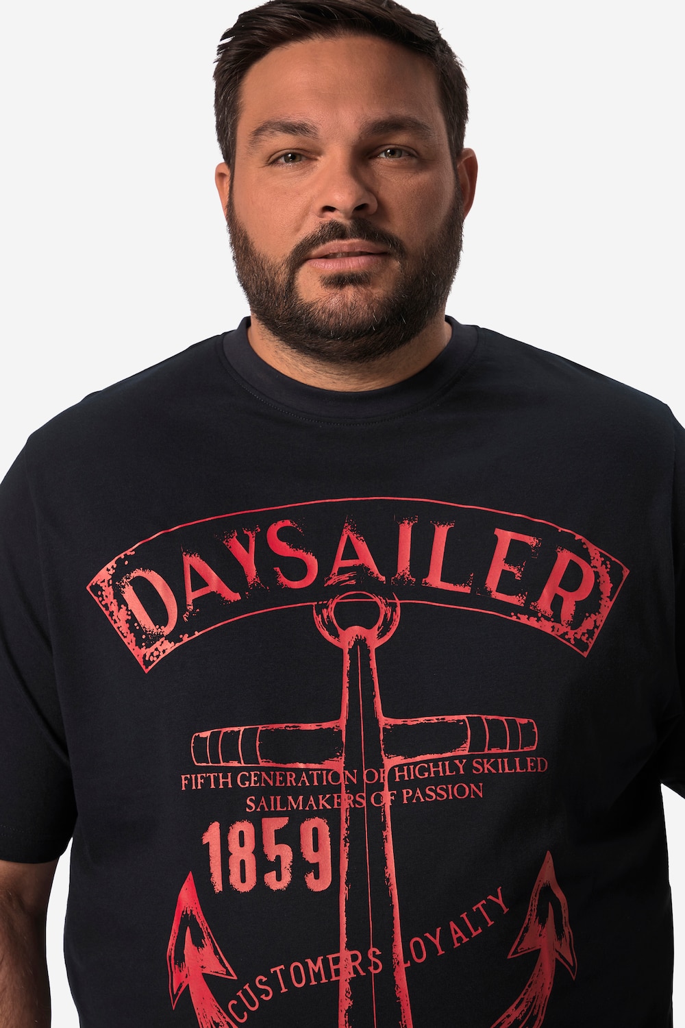 Stora storlekar T-shirt, Her, blå, storlek: 52/54, Bomull, Men Plus