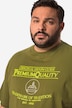 Men+ T-Shirt Bauchfit, Halbarm, Schrift Print, bis 84/86
