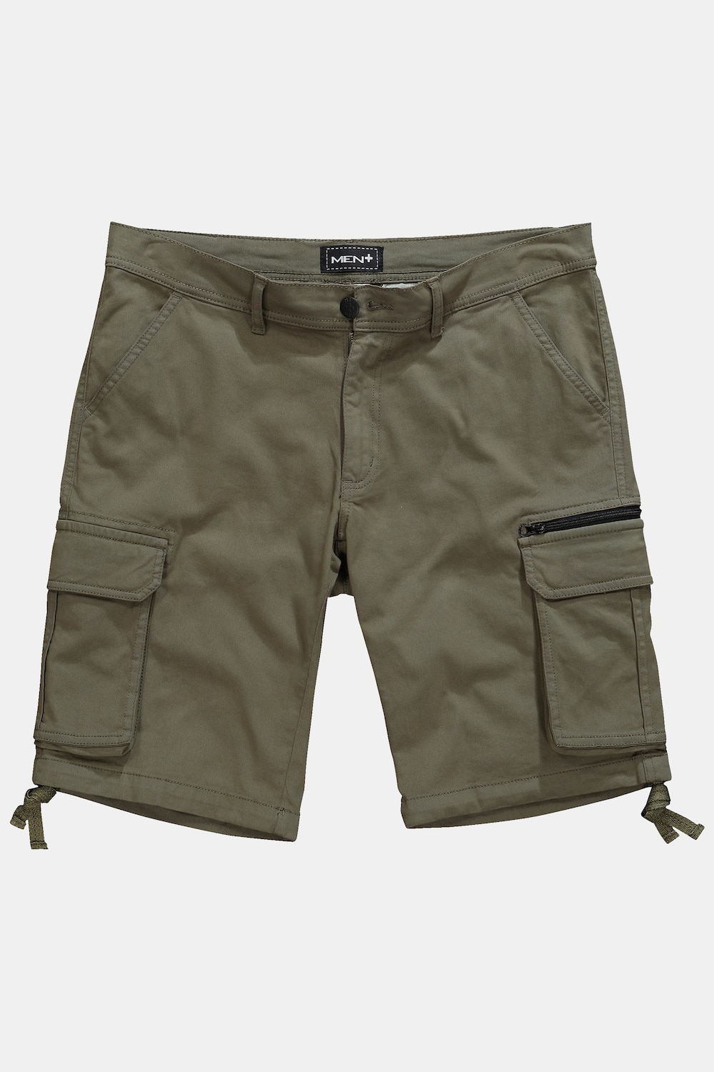 Stora storlekar Cargoshorts, Her, grön, storlek: 54, Bomull, Men Plus