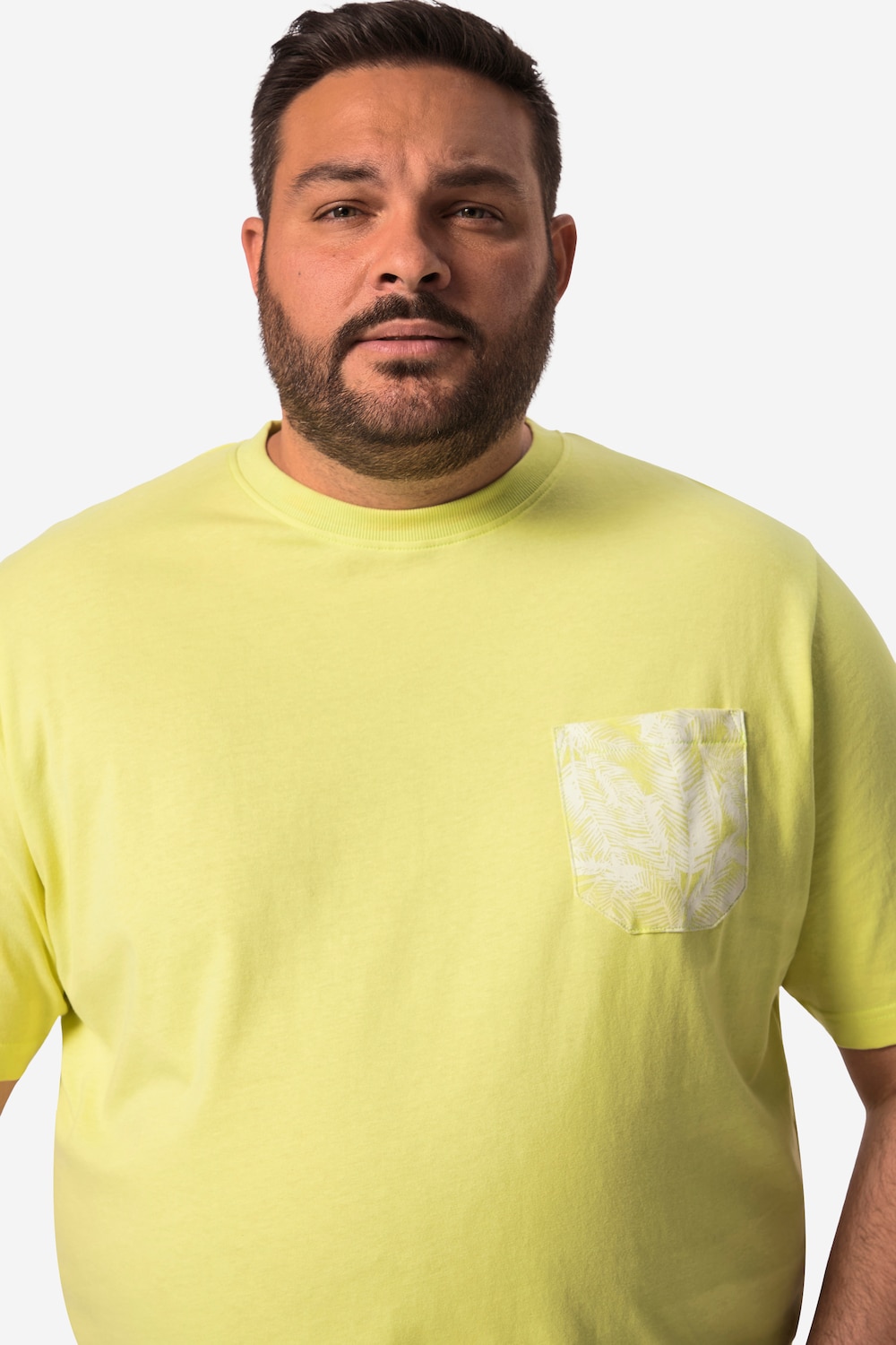 Stora storlekar T-shirt, Her, grön, storlek: 60/62, Bomull, Men Plus
