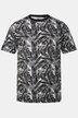 Men+ T-Shirt, Halbarm, Blätter-Druck, bis 84/86