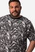 Men+ T-Shirt, Halbarm, Blätter-Druck, bis 84/86