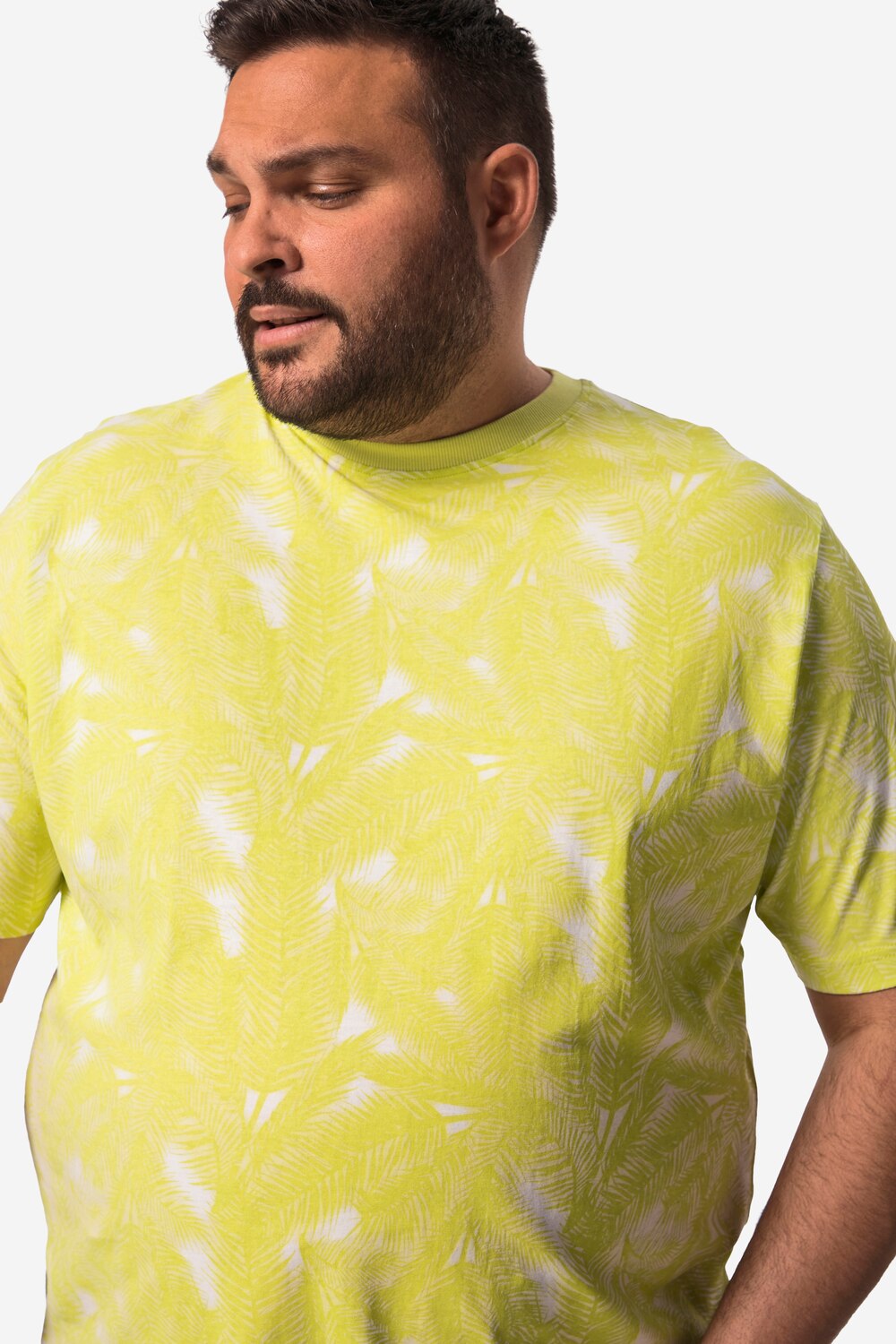 Stora storlekar T-shirt, Her, grön, storlek: 52/54, Bomull, Men Plus