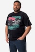 Men+ T-shirt buik-fit, korte mouwen, grote print, tot 84/86