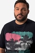 Men+ T-shirt buik-fit, korte mouwen, grote print, tot 84/86