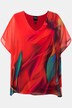 Colorful Layered Chiffon Blouse