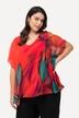 Colorful Layered Chiffon Blouse