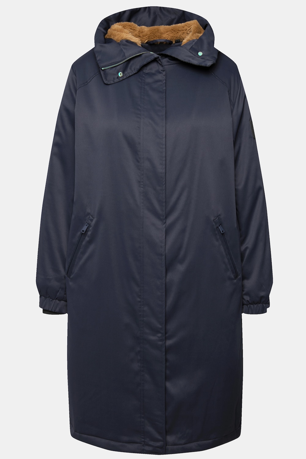 Stora storlekar HYPRAR Carfokappa, Dam, blå, storlek: 42/44, Polyester, Ulla Popken