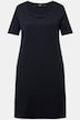 Jerseykleid, Zierbänder, A-Linie, Rundhals, Halbarm