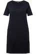 Žerzejové šaty, ozdobné stuhy, A střih, kulatý výstřih, krátké rukávy