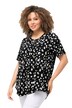 Tričko, puntíky, kulatý výstřih, plisování, cípový lem, krátké rukávy