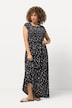 Smok-Kleid, Tupfen, A-Linie, Carree-Ausschnitt, Halbarm