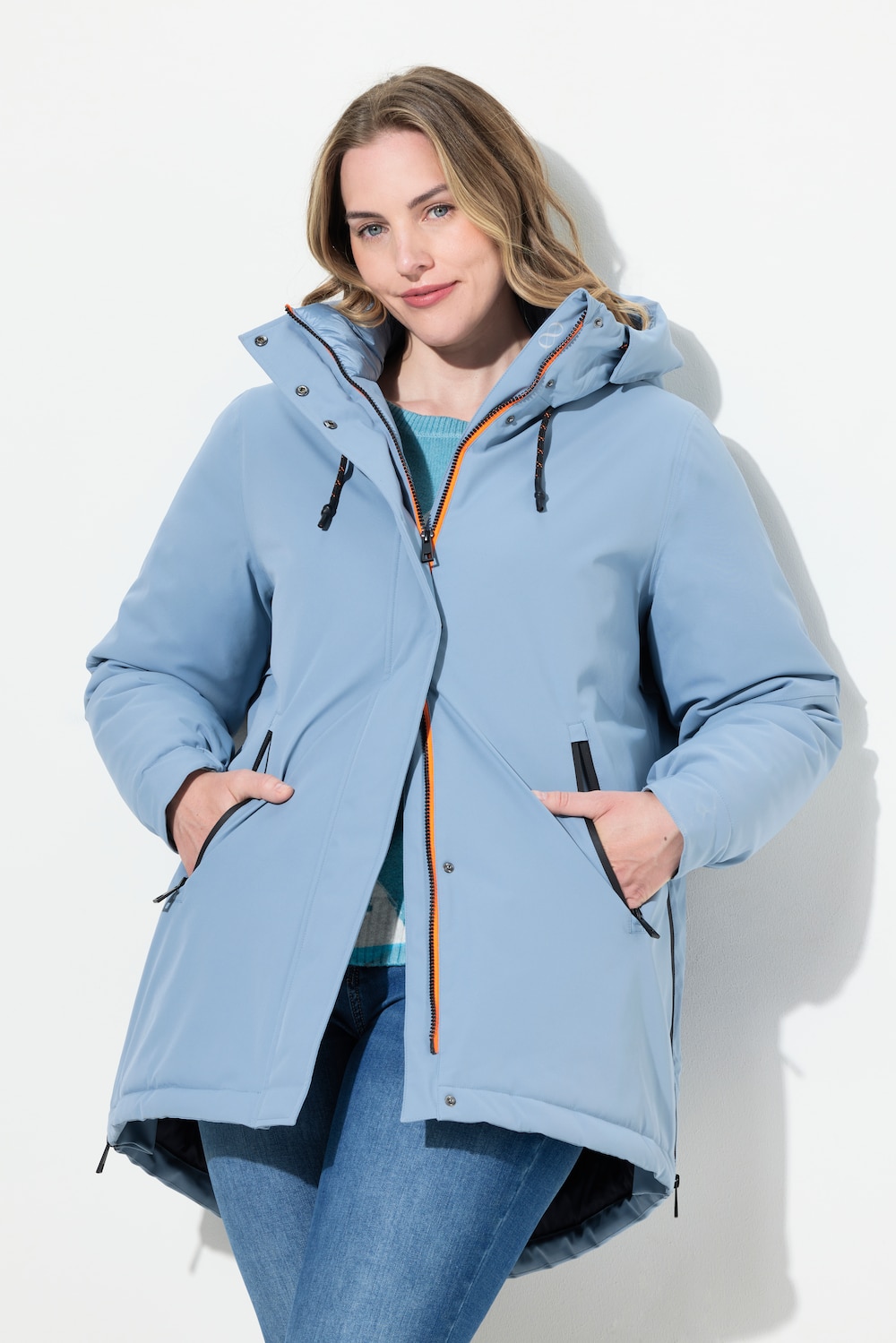 Große Größen Funktionsjacke, Damen, blau, Größe: XL, Polyester, LAURASON