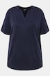 Split Neck Short Sleeve T-Shirt
